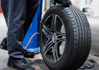 Changing the tires